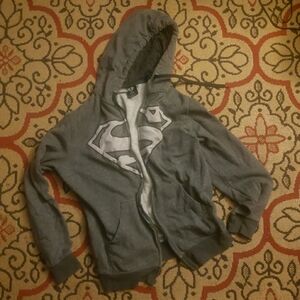 Superman Gray Hoodie